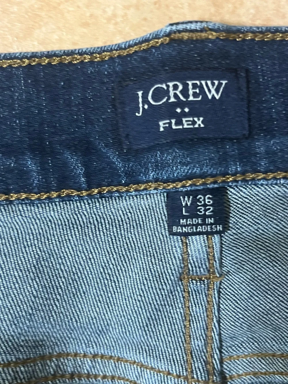 J. Crew Men's Flex Dark Blue Stretch Slim Jeans Sz 36/32